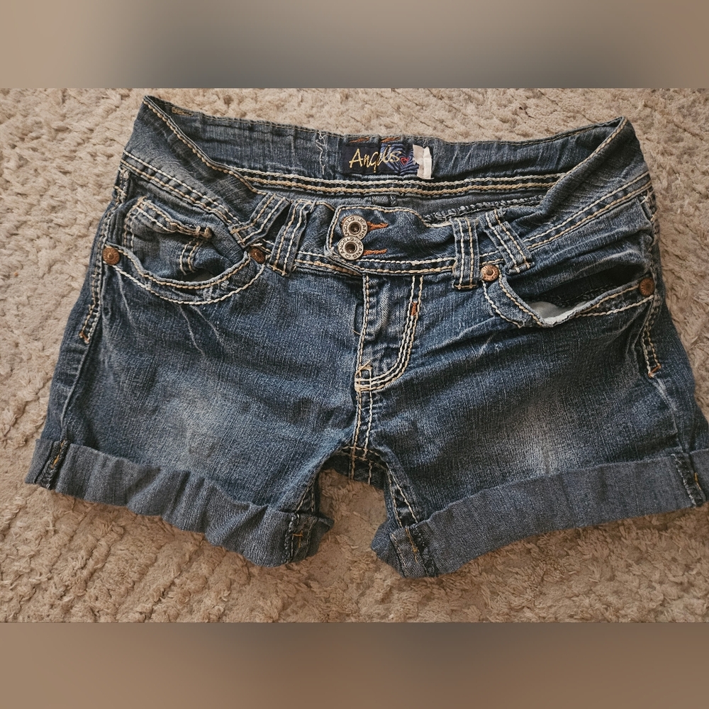VINTAGE ANGELS Mini Low Rise Shorts